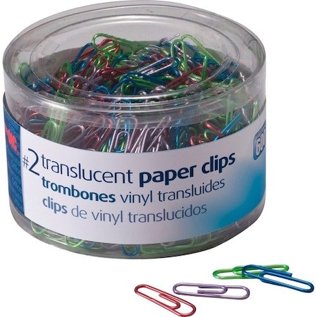 Officemate Internatnl CLIPS, PAPER, #2, TRNSLCNT, 600PK OIC97211